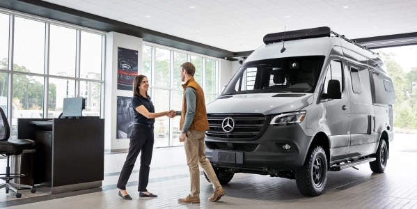 Happy customer selling their van